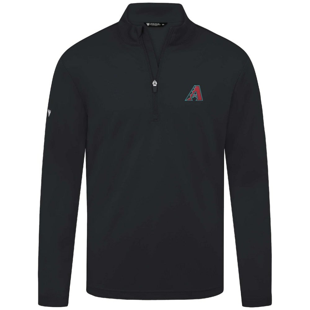 Arizona Diamondbacks Levelwear Heron Insignia 2.0 Quarter-Zip Jacket - Black