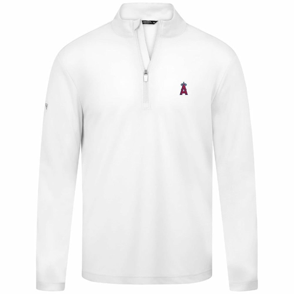 Los Angeles Angels Levelwear Heron Insignia 2.0 Quarter-Zip Jacket - White
