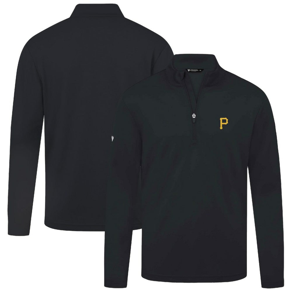 Pittsburgh Pirates Levelwear Heron Insignia 2.0 Quarter-Zip Jacket - Black