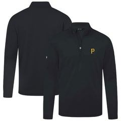 Pittsburgh Pirates Levelwear Heron Insignia 2.0 Quarter-Zip Jacket - Black