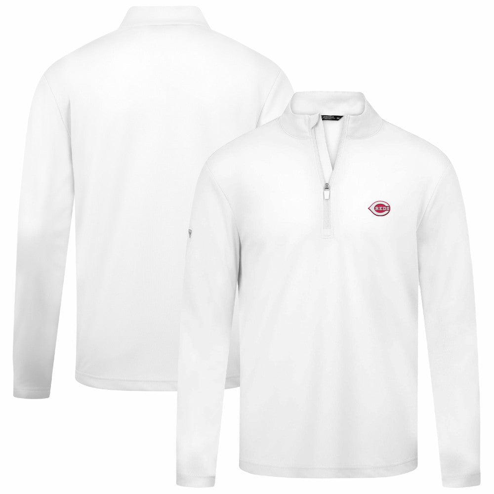 Cincinnati Reds Levelwear Heron Insignia 2.0 Quarter-Zip Jacket - White