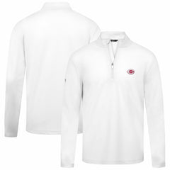 Cincinnati Reds Levelwear Heron Insignia 2.0 Quarter-Zip Jacket - White