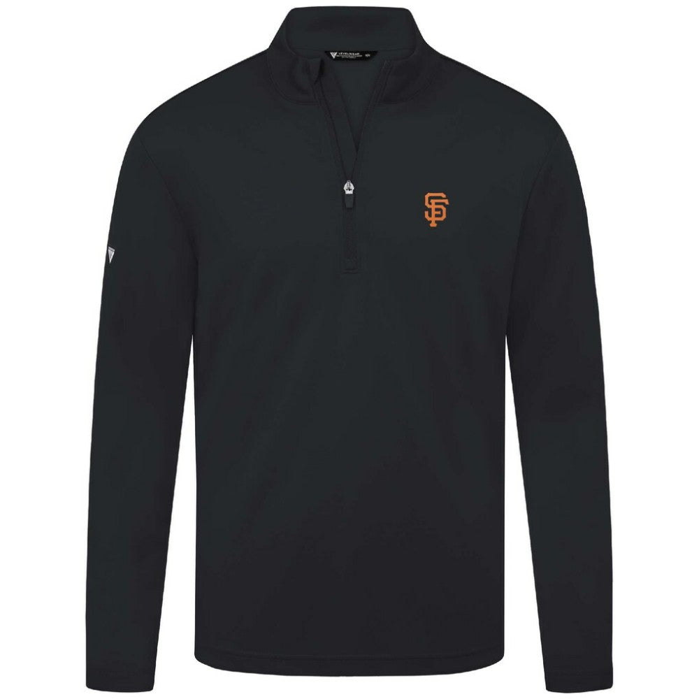 San Francisco Giants Levelwear Heron Insignia 2.0 Quarter-Zip Jacket - Black