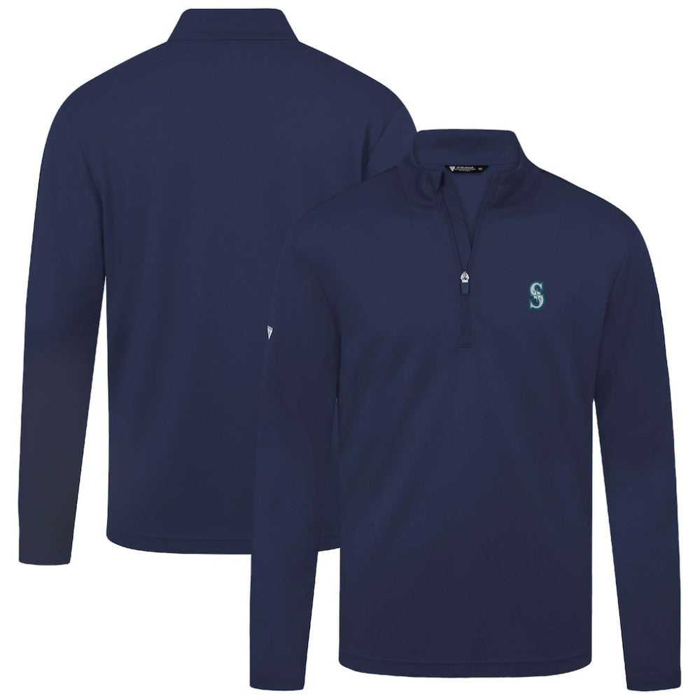 Seattle Mariners Levelwear Heron Insignia 2.0 Quarter-Zip Jacket - Navy