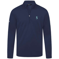 Seattle Mariners Levelwear Heron Insignia 2.0 Quarter-Zip Jacket - Navy