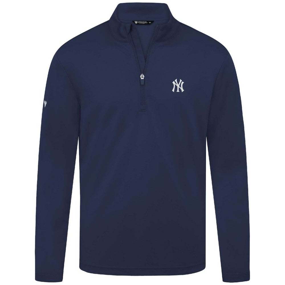 New York Yankees Levelwear Heron Insignia 2.0 Quarter-Zip Jacket - Navy