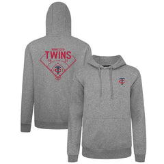 Minnesota Twins Levelwear Podium Primary Pullover Hoodie - Gray