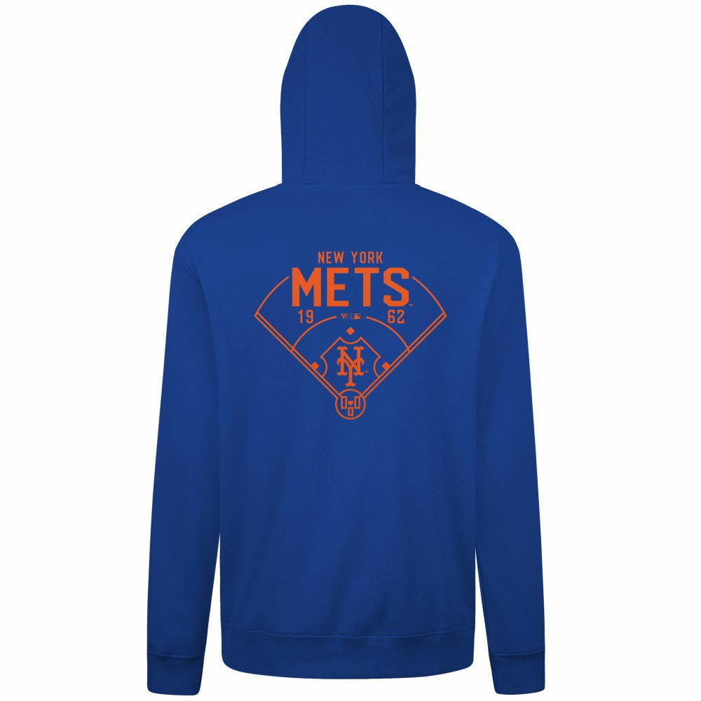 New York Mets Levelwear Podium Primary Pullover Hoodie - Royal