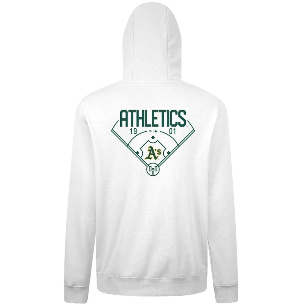 Athletics Levelwear Podium Primary Pullover Hoodie - White