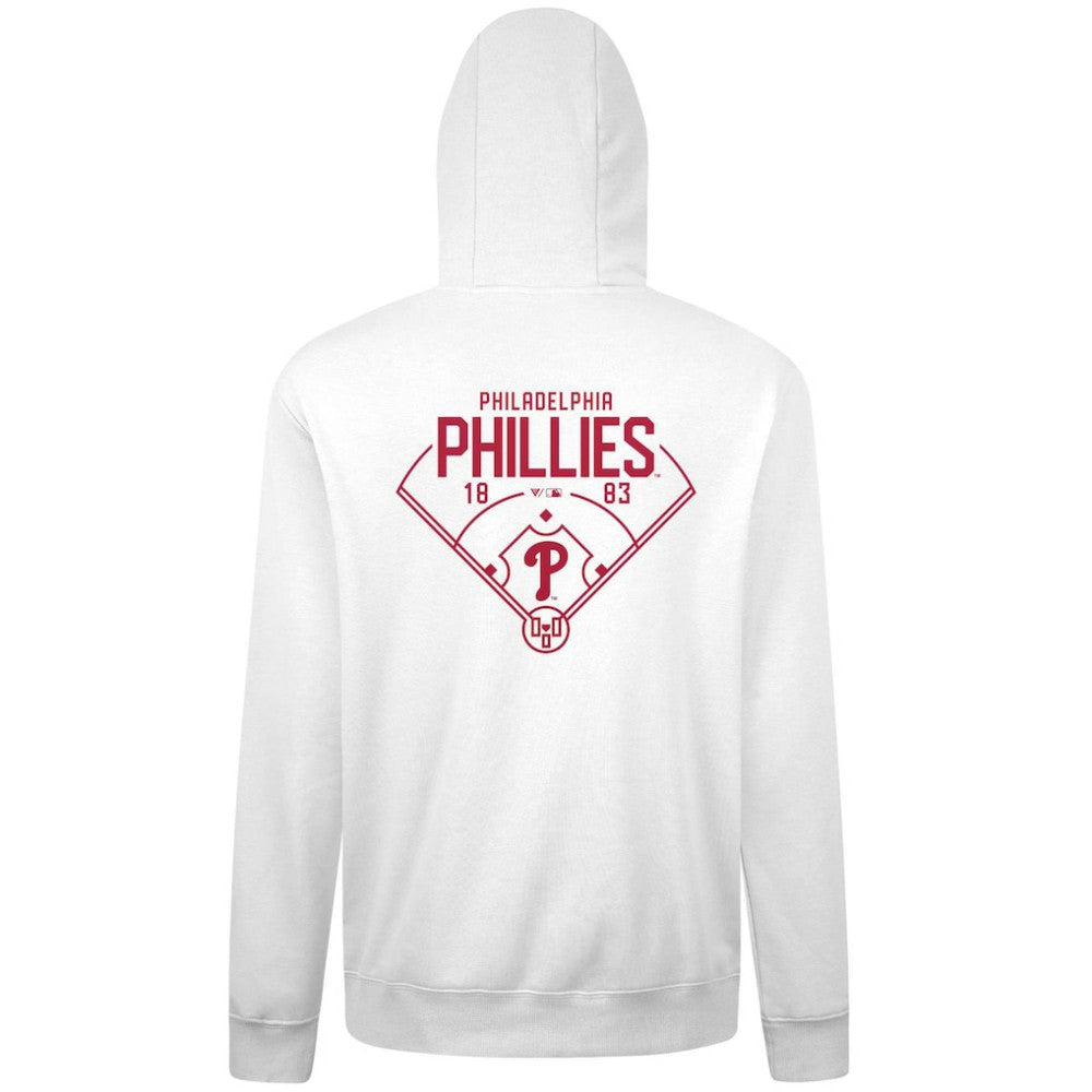 Philadelphia Phillies Levelwear Podium Primary Pullover Hoodie - White