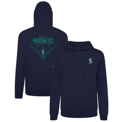 Seattle Mariners Levelwear Podium Primary Pullover Hoodie - Navy