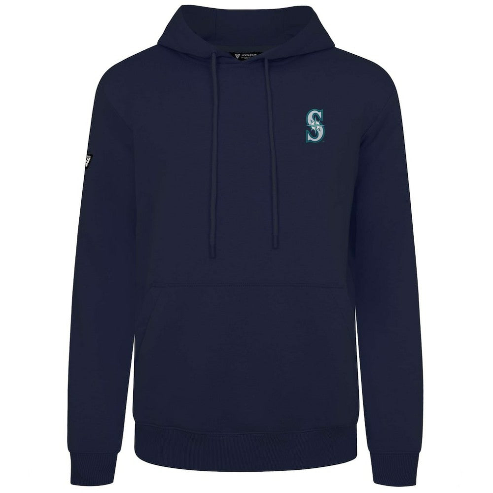 Seattle Mariners Levelwear Podium Primary Pullover Hoodie - Navy