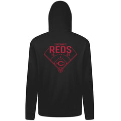 Cincinnati Reds Levelwear Podium Primary Pullover Hoodie - Black