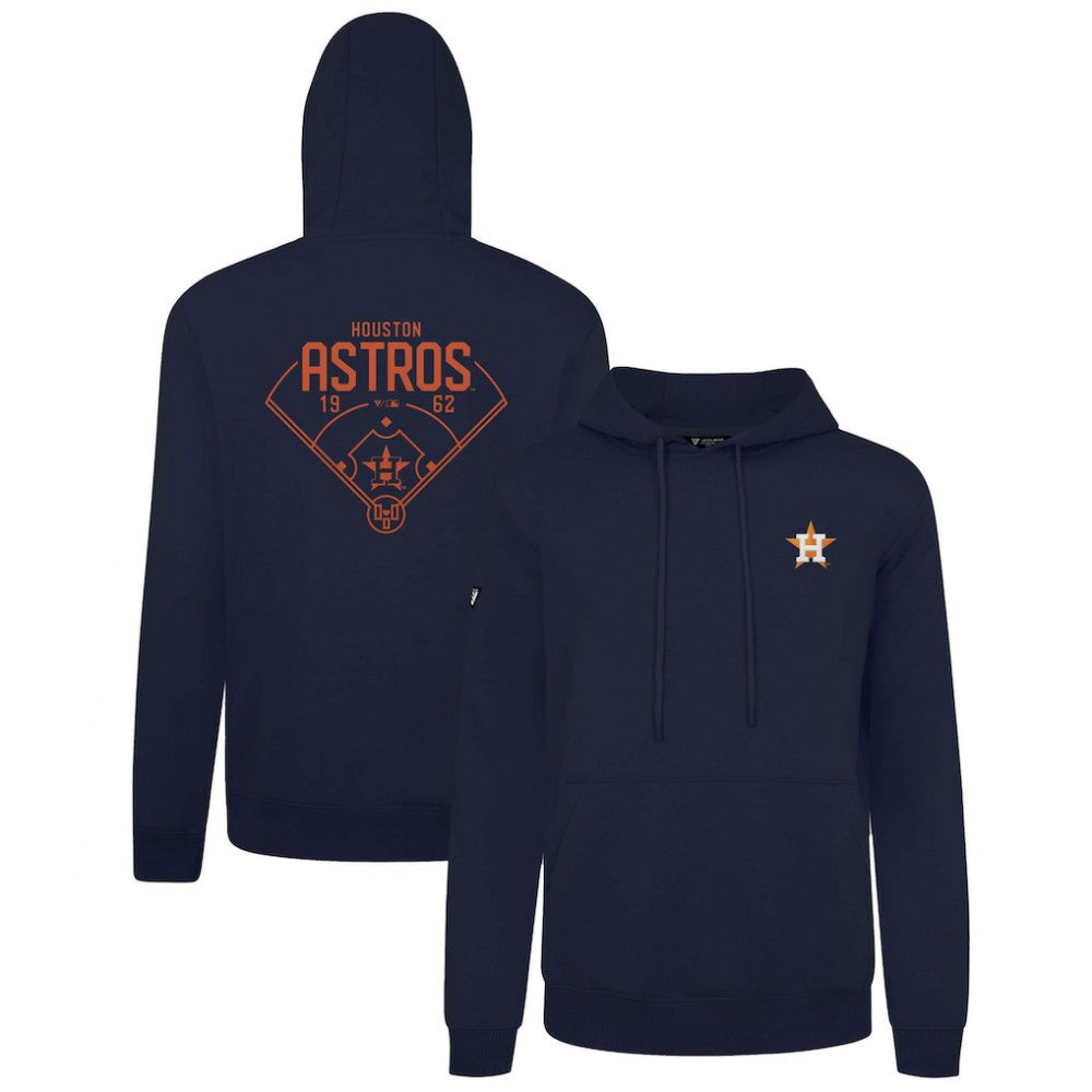 Houston Astros Levelwear Podium Primary Pullover Hoodie - Navy