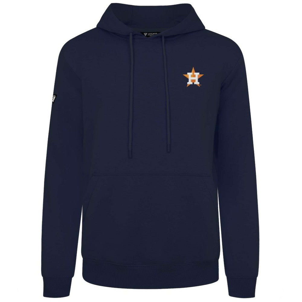 Houston Astros Levelwear Podium Primary Pullover Hoodie - Navy