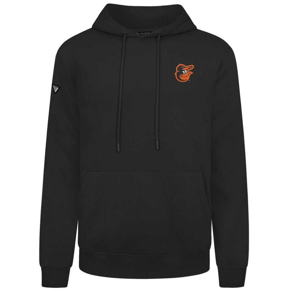 Baltimore Orioles Levelwear Podium Primary Pullover Hoodie - Black