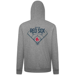 Boston Red Sox Levelwear Podium Primary Pullover Hoodie - Gray