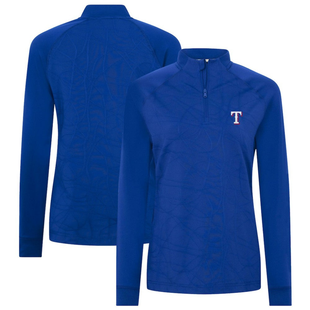 Texas Rangers Levelwear Women's Amethyst Insignia 2.0 Quarter-Zip Jacket - Royal