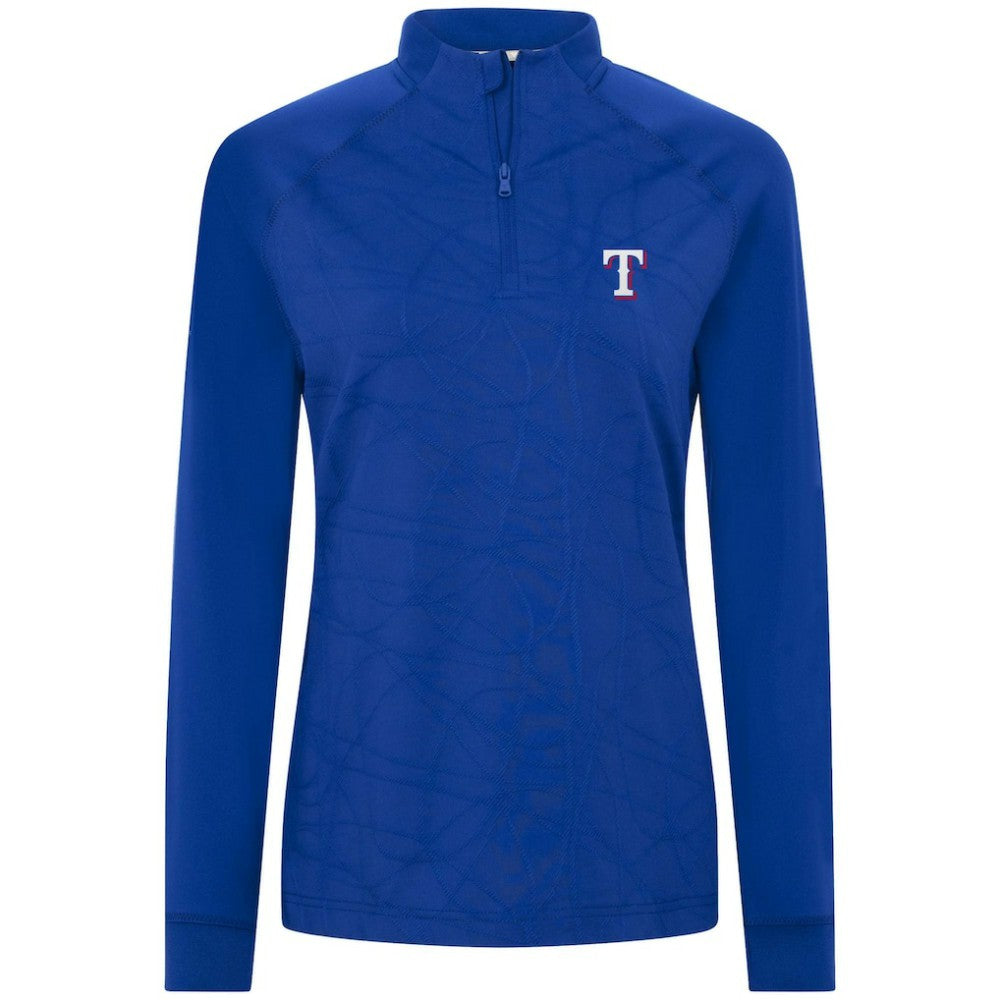 Texas Rangers Levelwear Women's Amethyst Insignia 2.0 Quarter-Zip Jacket - Royal
