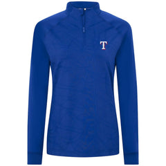 Texas Rangers Levelwear Women's Amethyst Insignia 2.0 Quarter-Zip Jacket - Royal