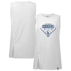 Los Angeles Dodgers Levelwear Women's Influx Home Field Tank Top - White