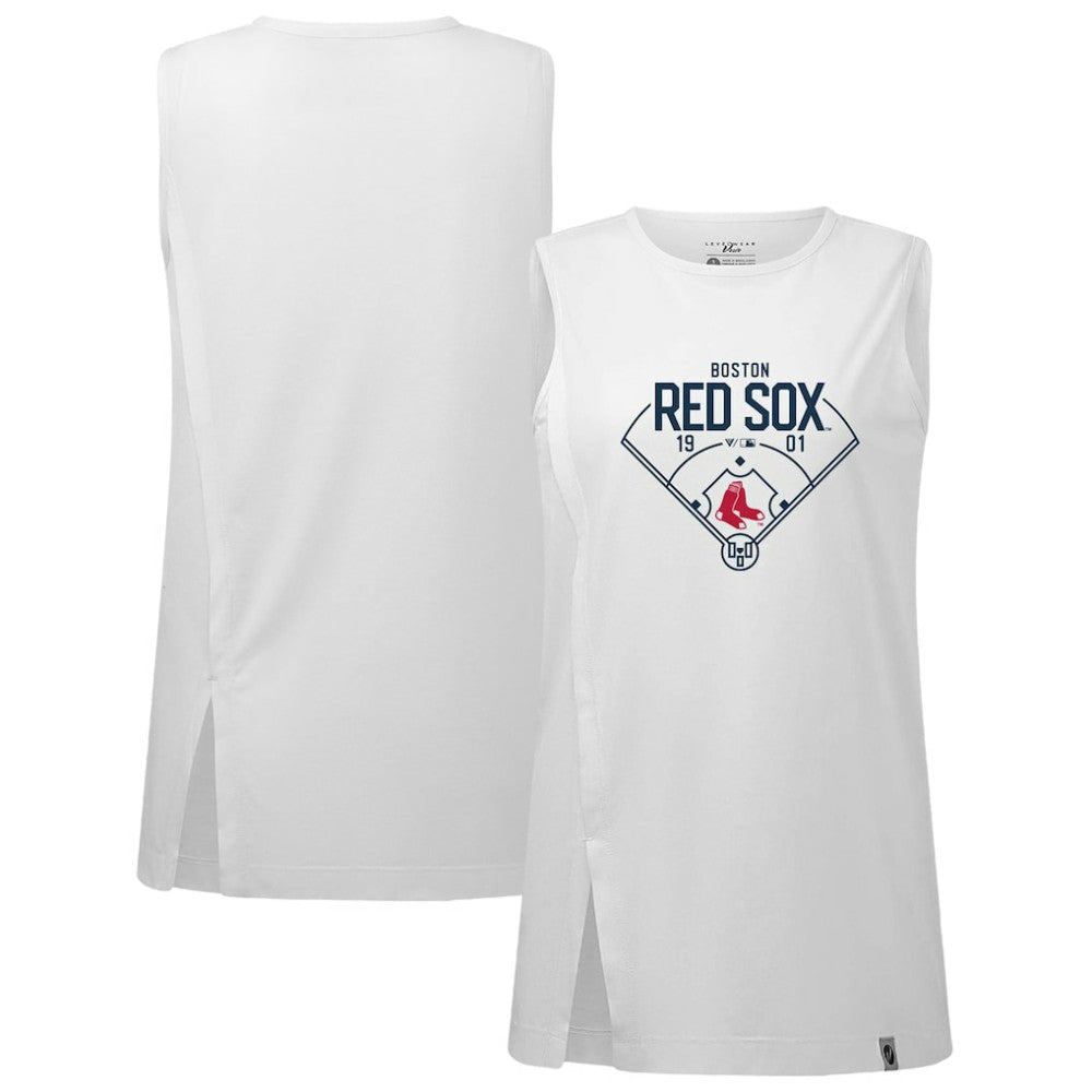 Boston Red Sox Levelwear Women's Influx Home Field Tank Top - White