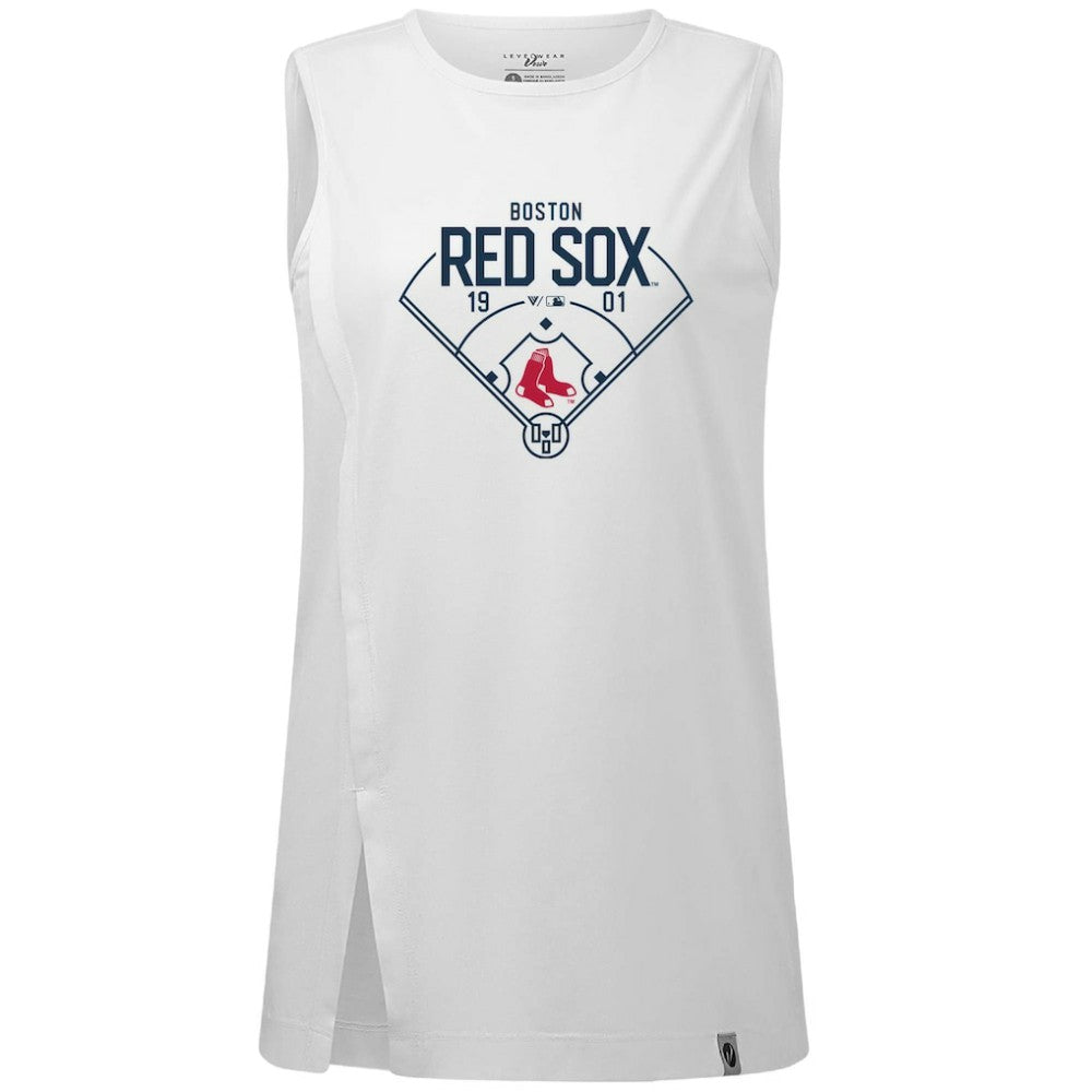 Boston Red Sox Levelwear Women's Influx Home Field Tank Top - White