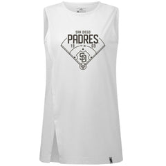 San Diego Padres Levelwear Women's Influx Home Field Tank Top - White