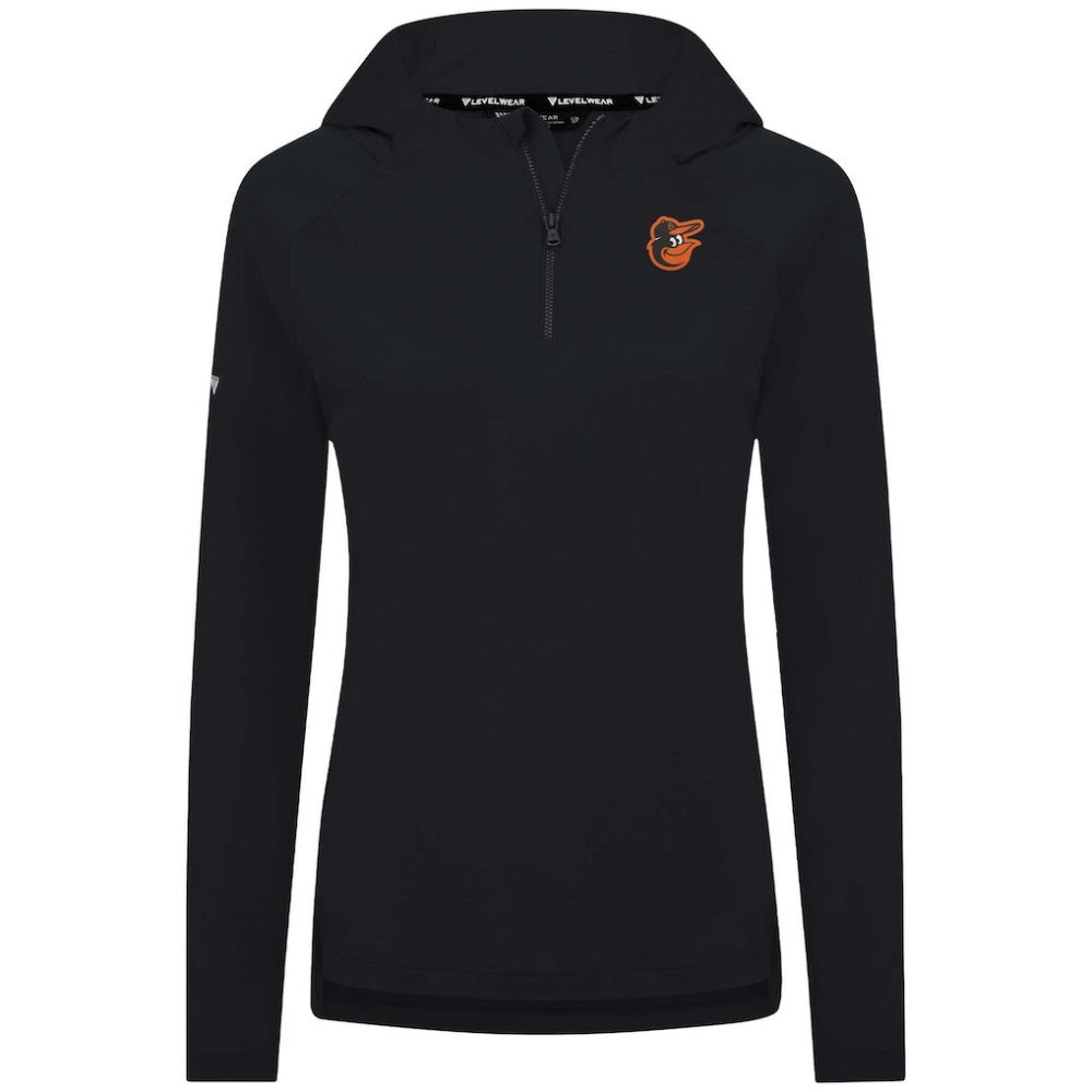 Baltimore Orioles Levelwear Women's Raven Insignia 2.0 Quarter-Zip Jacket - Black