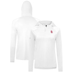 St. Louis Cardinals Levelwear Women's Raven Insignia 2.0 Quarter-Zip Jacket - White