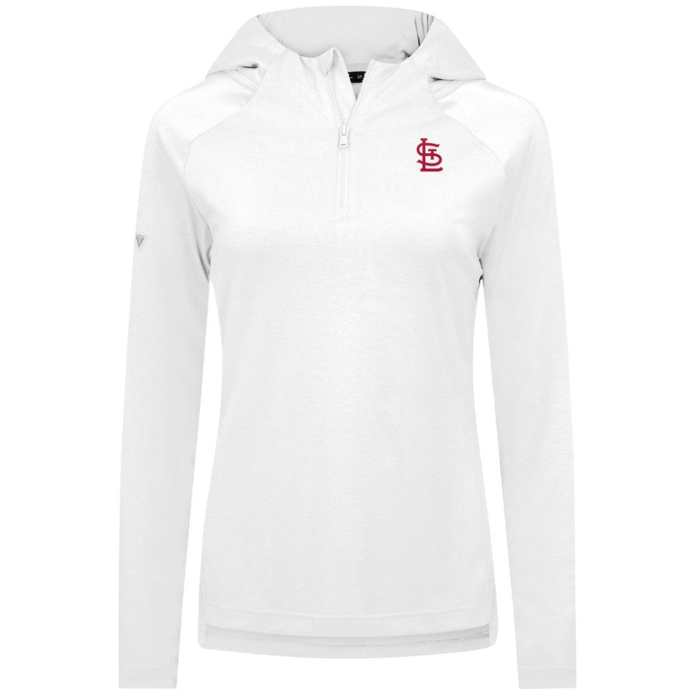St. Louis Cardinals Levelwear Women's Raven Insignia 2.0 Quarter-Zip Jacket - White