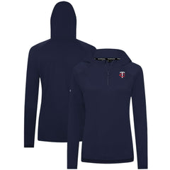 Minnesota Twins Levelwear Women's Raven Insignia 2.0 Quarter-Zip Jacket - Navy