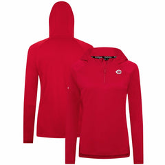 Cincinnati Reds Levelwear Women's Raven Insignia 2.0 Quarter-Zip Jacket - Red