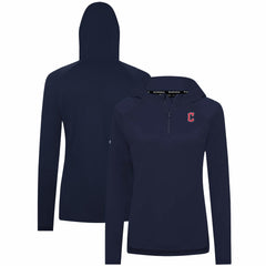 Cleveland Guardians Levelwear Women's Raven Insignia 2.0 Quarter-Zip Jacket - Navy