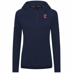 Cleveland Guardians Levelwear Women's Raven Insignia 2.0 Quarter-Zip Jacket - Navy