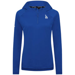 Los Angeles Dodgers Levelwear Women's Raven Insignia 2.0 Quarter-Zip Jacket - Royal