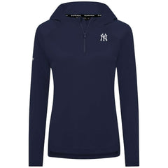 New York Yankees Levelwear Women's Raven Insignia 2.0 Quarter-Zip Jacket - Navy