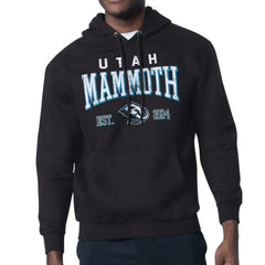 Utah Mammoth Starter Retro Graphic Fleece Pullover Hoodie Black