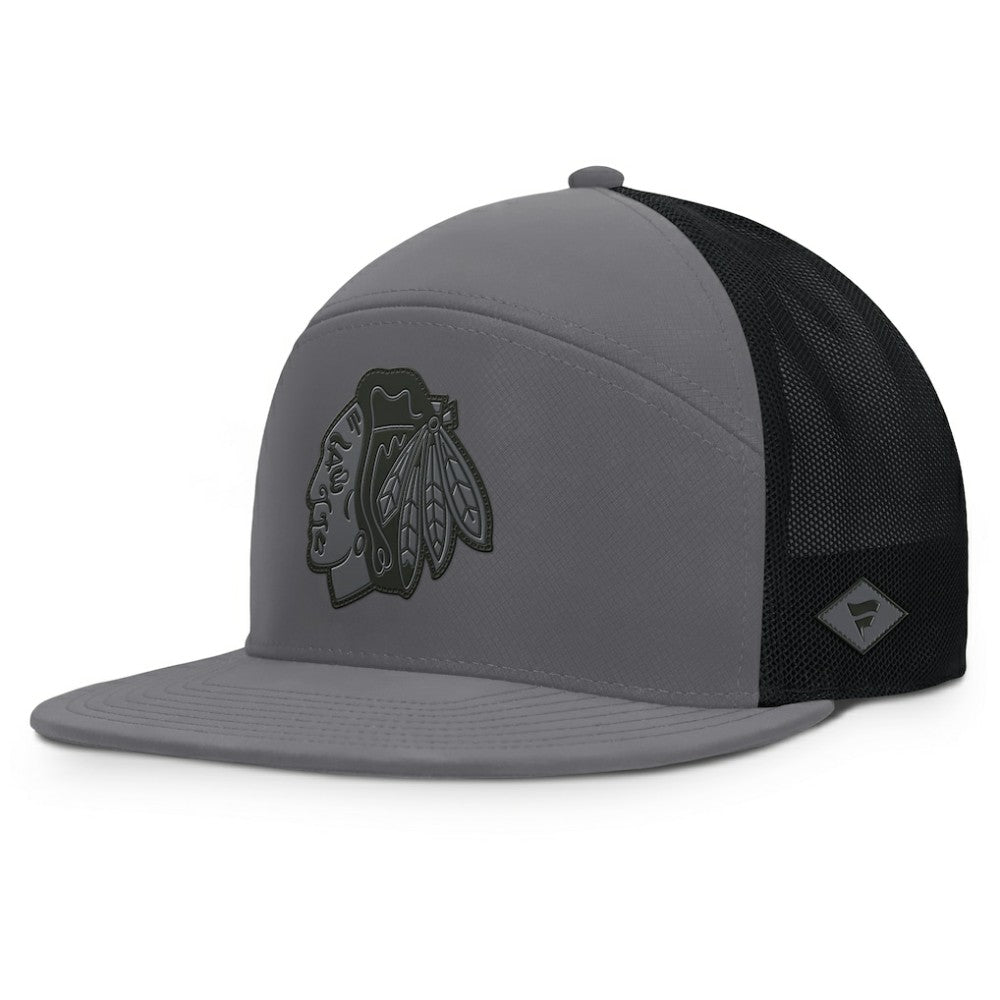 Chicago Blackhawks Fanatics Fairweather Adjustable Hat Charcoal
