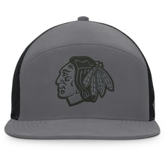 Chicago Blackhawks Fanatics Fairweather Adjustable Hat Charcoal