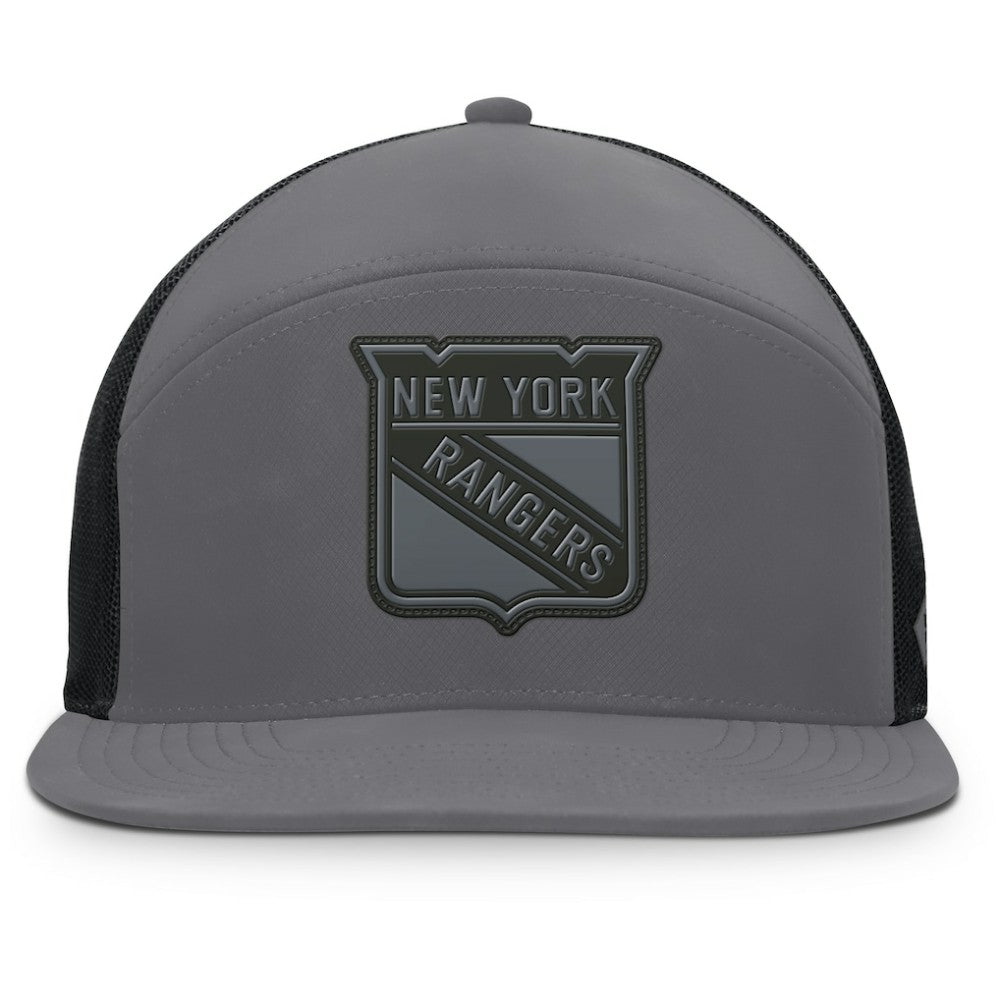 New York Rangers Fanatics Fairweather Adjustable Hat Charcoal
