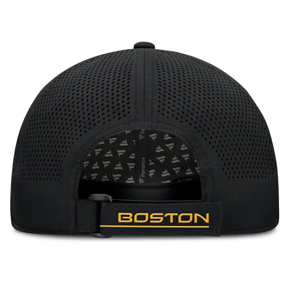 Boston Bruins Fanatics Driver Adjustable Hat Black