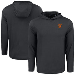 Baltimore Orioles Cutter & Buck Coastline Epic Comfort Recycled Eco Hoodie Long Sleeve T-Shirt - Black