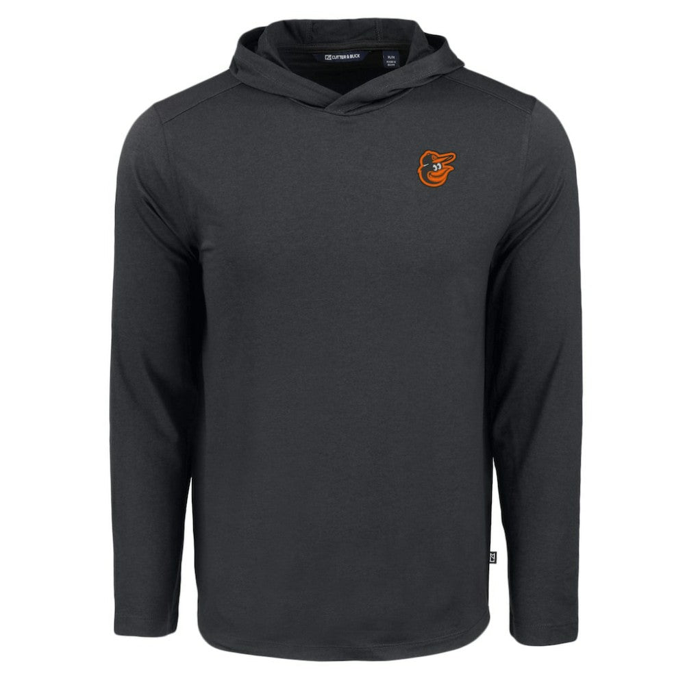 Baltimore Orioles Cutter & Buck Coastline Epic Comfort Recycled Eco Hoodie Long Sleeve T-Shirt - Black