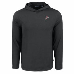 Cincinnati Reds Cutter & Buck Coastline Epic Comfort Recycled Eco Hoodie Long Sleeve T-Shirt - Black