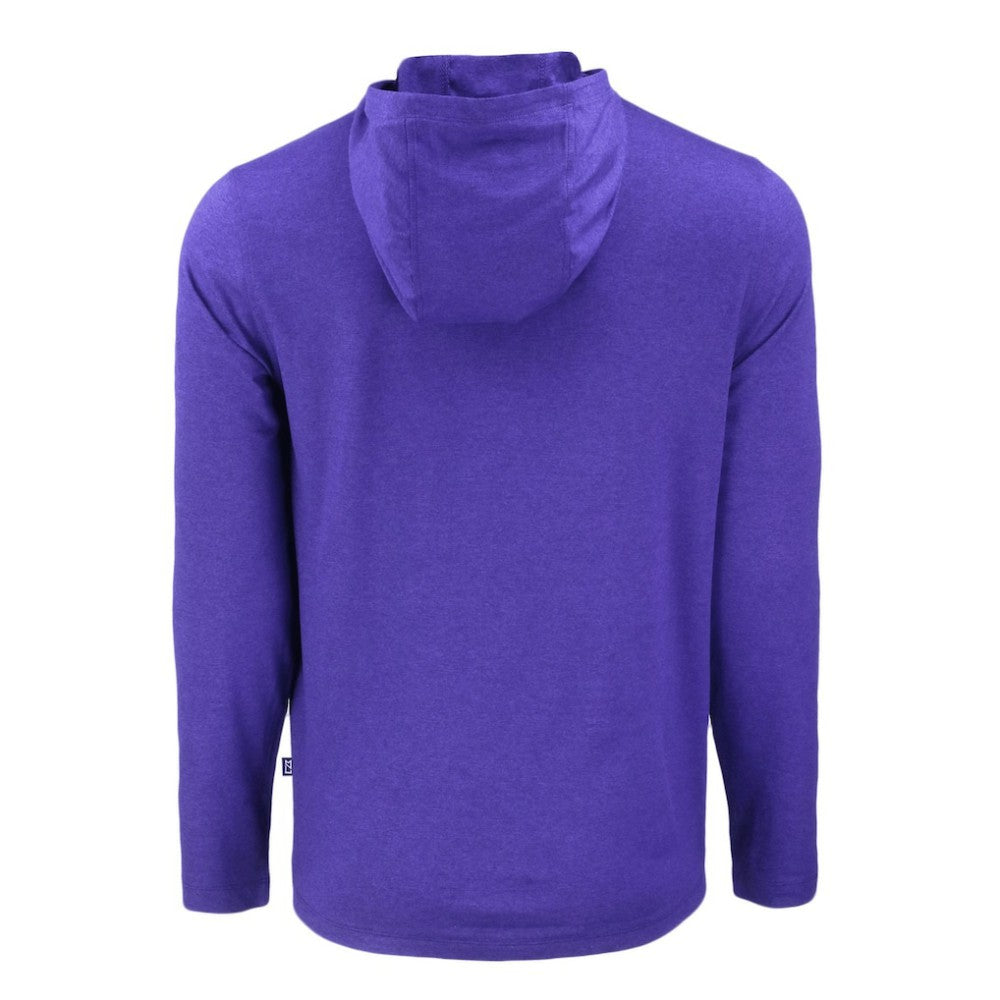 Arizona Diamondbacks Cutter & Buck Coastline Epic Comfort Recycled Eco Hoodie Long Sleeve T-Shirt - Purple