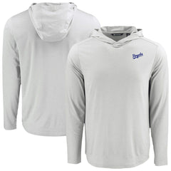 Kansas City Royals Cutter & Buck Coastline Epic Comfort Recycled Eco Hoodie Long Sleeve T-Shirt - Gray