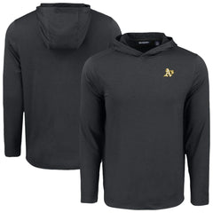 Athletics Cutter & Buck Coastline Epic Comfort Recycled Eco Hoodie Long Sleeve T-Shirt - Black