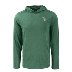 Athletics Cutter & Buck Coastline Epic Comfort Recycled Eco Hoodie Long Sleeve T-Shirt - Green