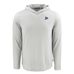 Tampa Bay Rays Cutter & Buck Coastline Epic Comfort Recycled Eco Hoodie Long Sleeve T-Shirt - Gray